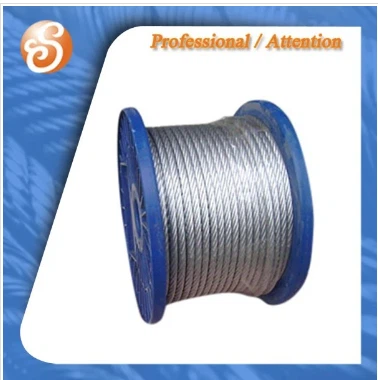 حبل الأسلاك الفولاذية المجلفنة الساخنة